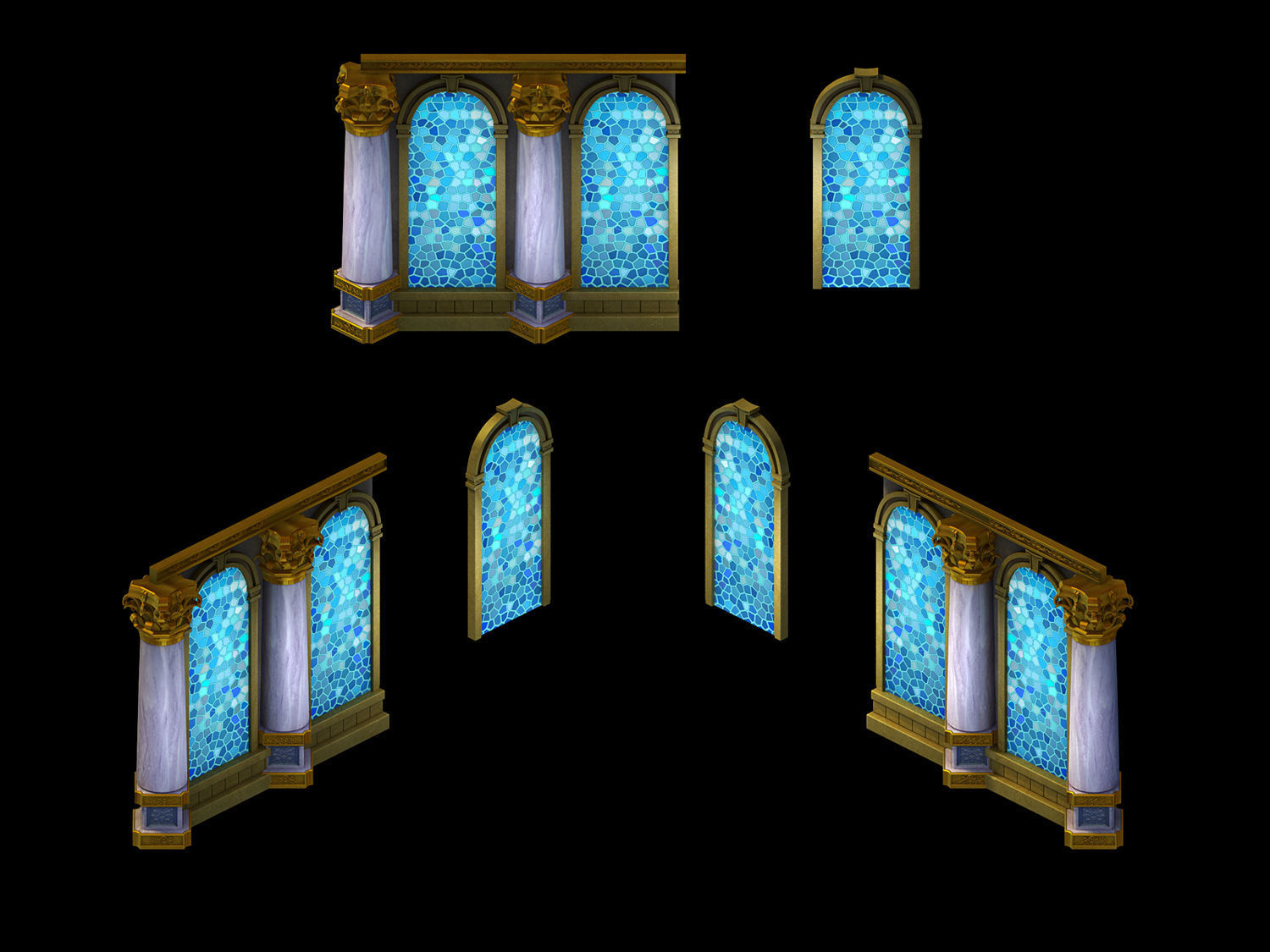 Tang Knight Area - Windows -01 3D model_1