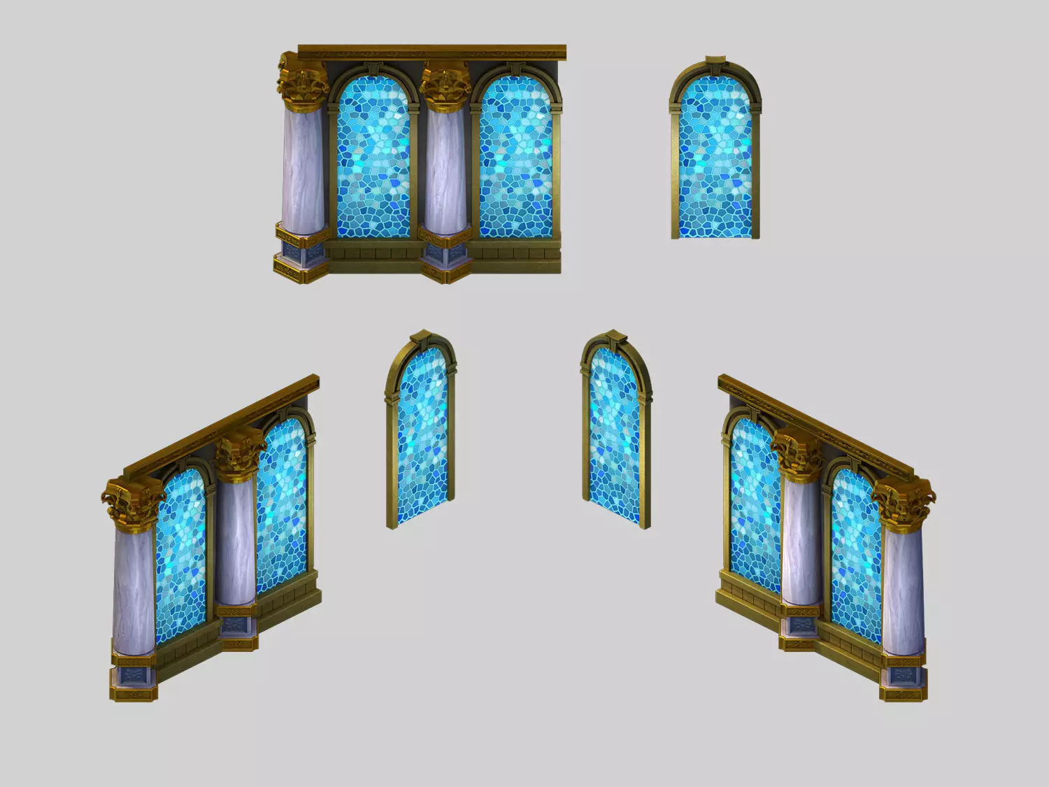 Tang Knight Area - Windows -01 3D model_0