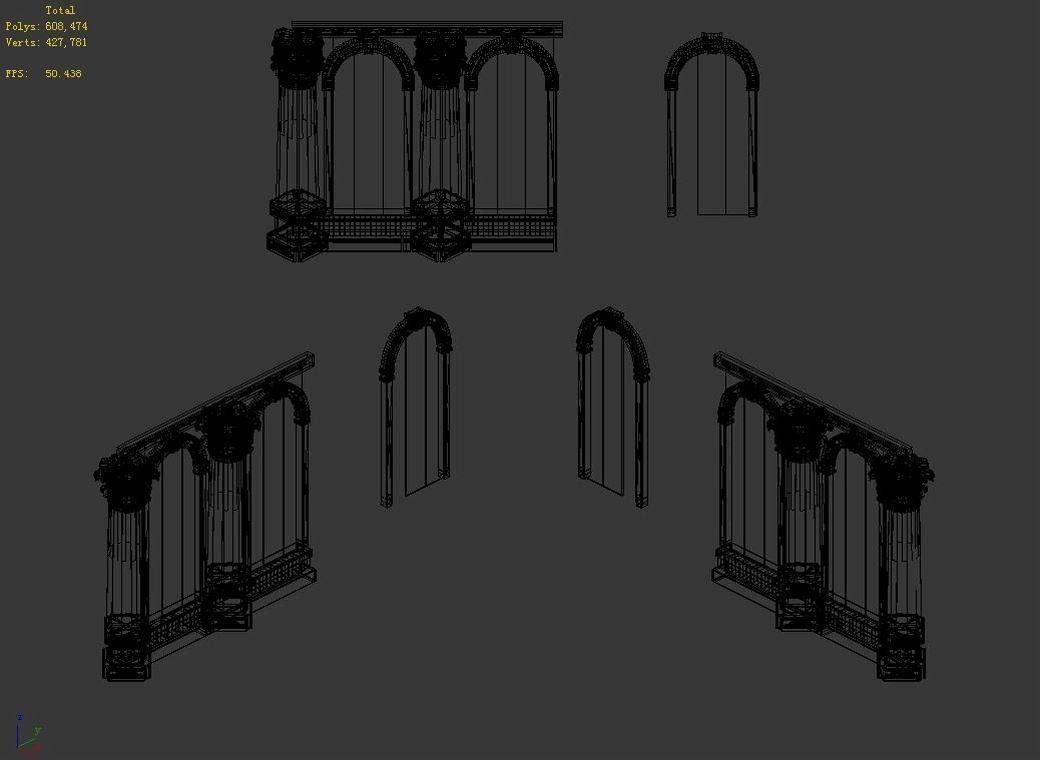 Tang Knight Area - Windows -01 3D model_4