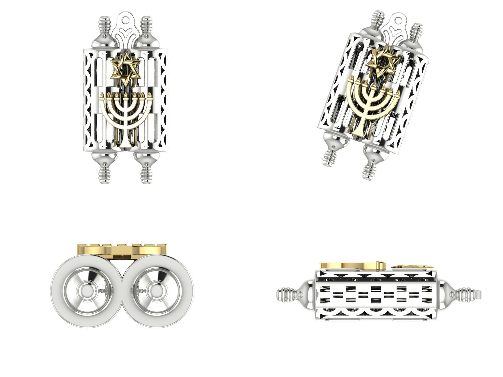 pendant akr 10 3D print model_5