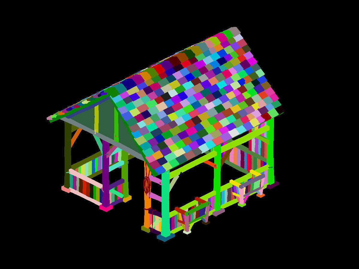 Tang Horse Racing Area - House 03 3D model_3