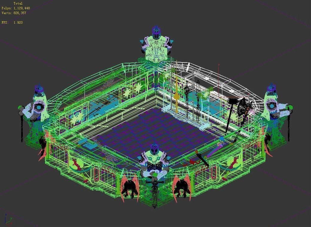 Tang Shop Area - Counter 01 3D model_5