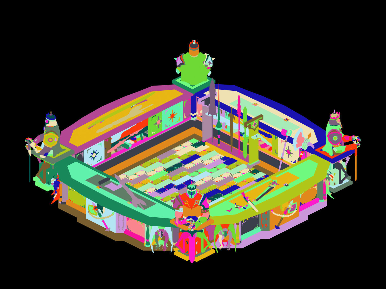 Tang Shop Area - Counter 01 3D model_3