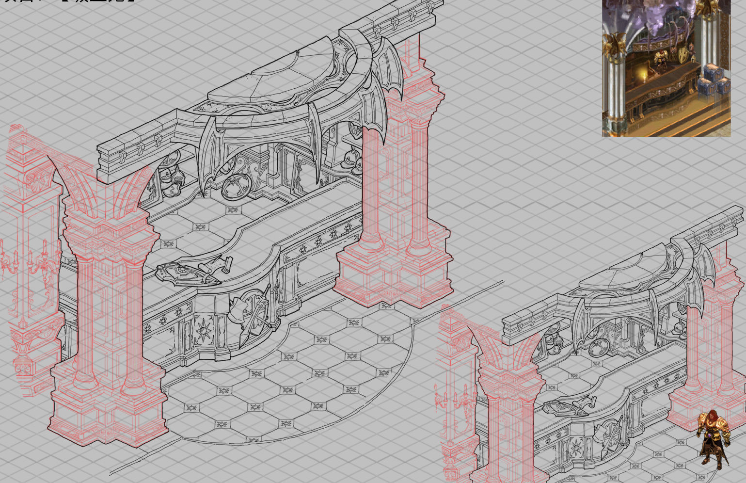 Tang Store District - Wall 02 3D model_1