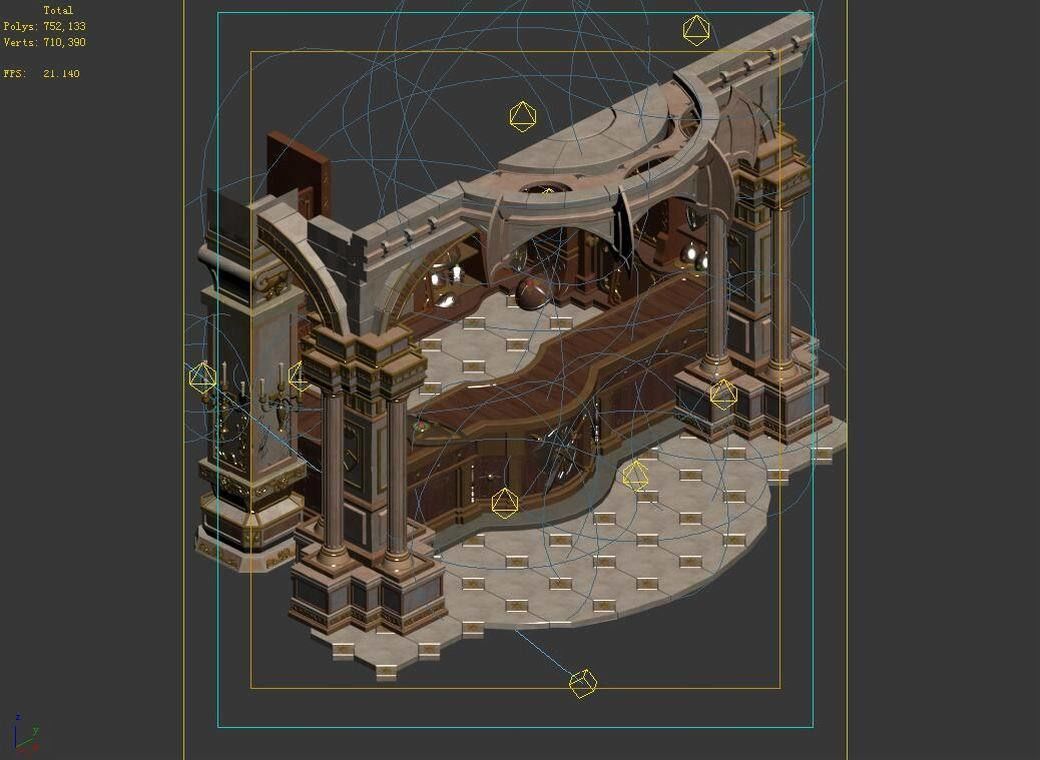 Tang Store District - Wall 02 3D model_5