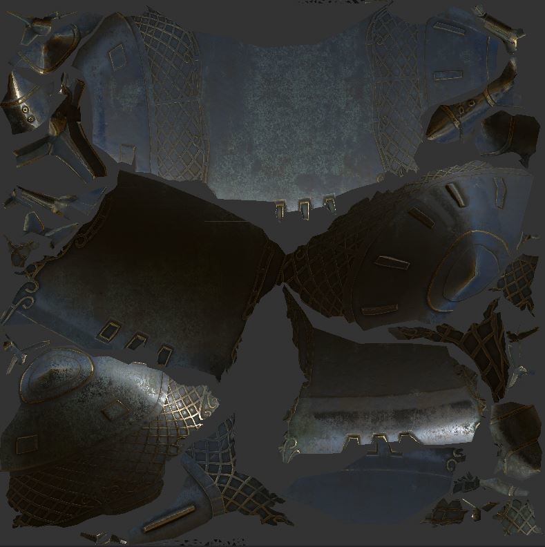 Steampunk AirShip Low-poly 3D model PBR Low-poly 3D  Low-poly 3D model_17