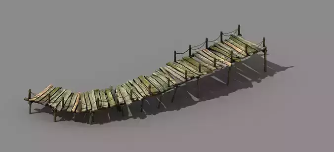 Tang Explore the mountains - plank bridge 02