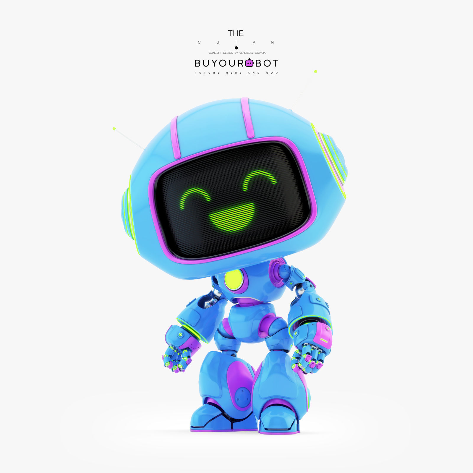 CUTE ROBOT XII 3D model_2