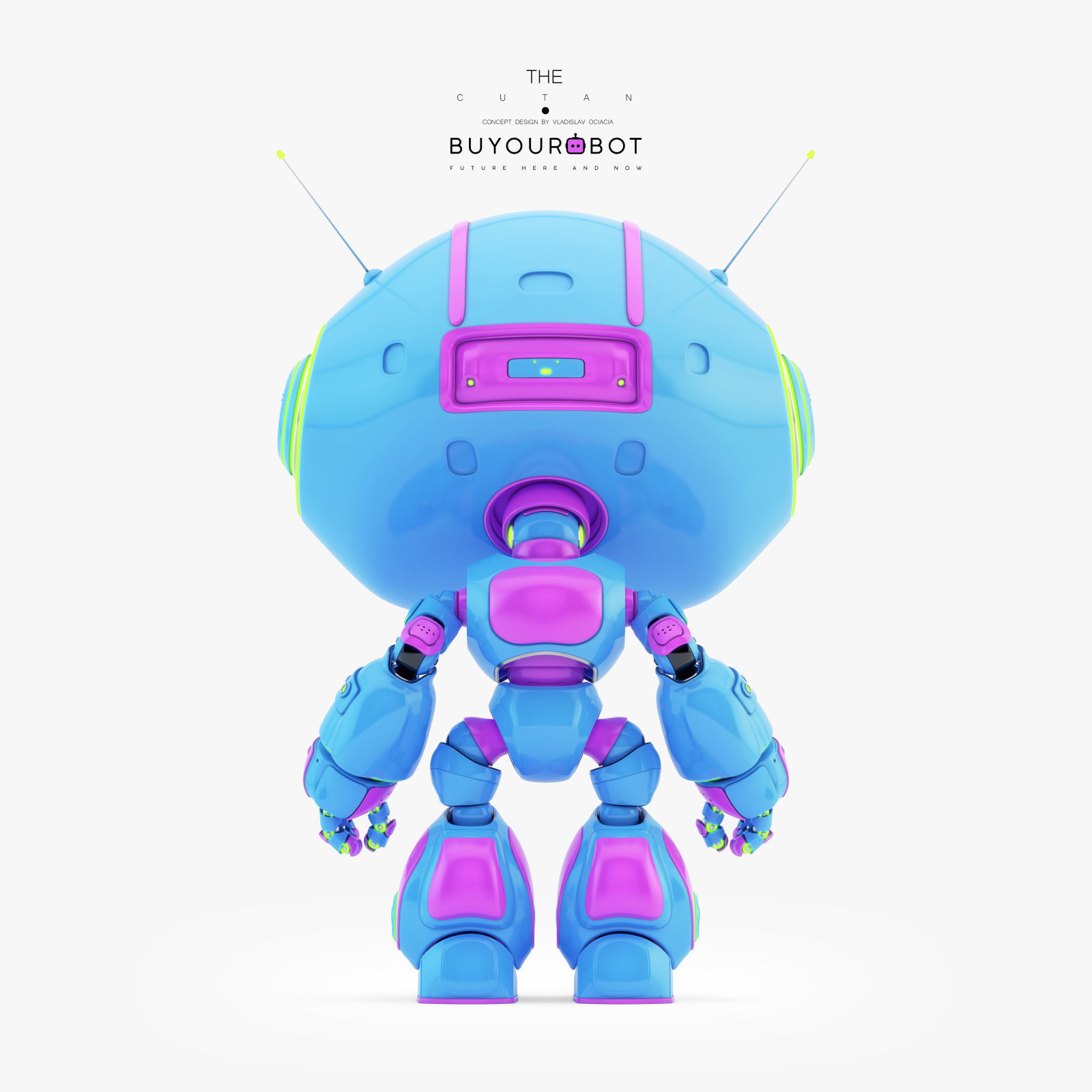 CUTE ROBOT XII 3D model_4