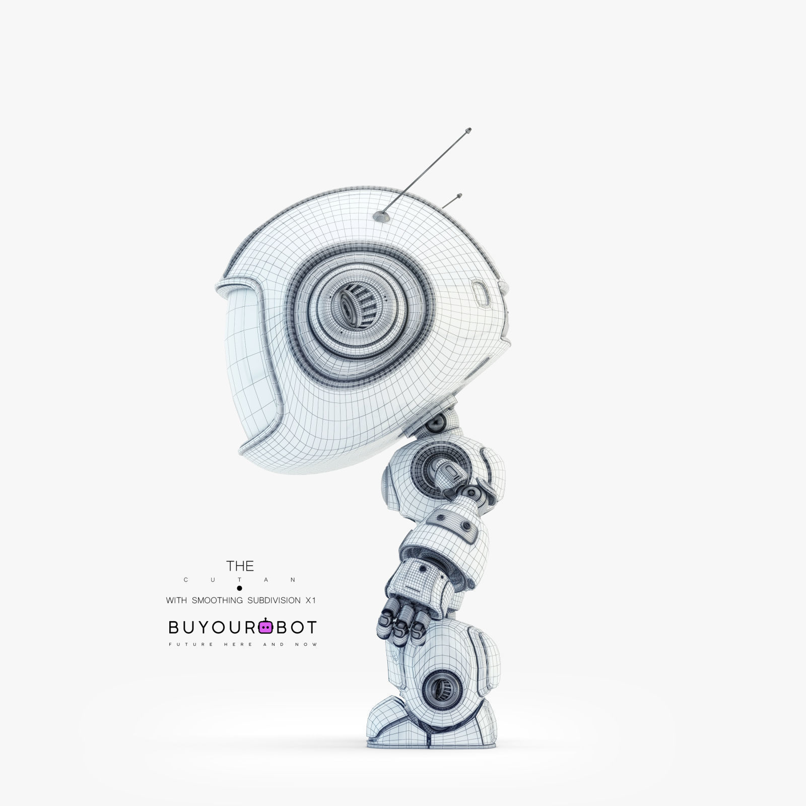 CUTE ROBOT XII 3D model_6