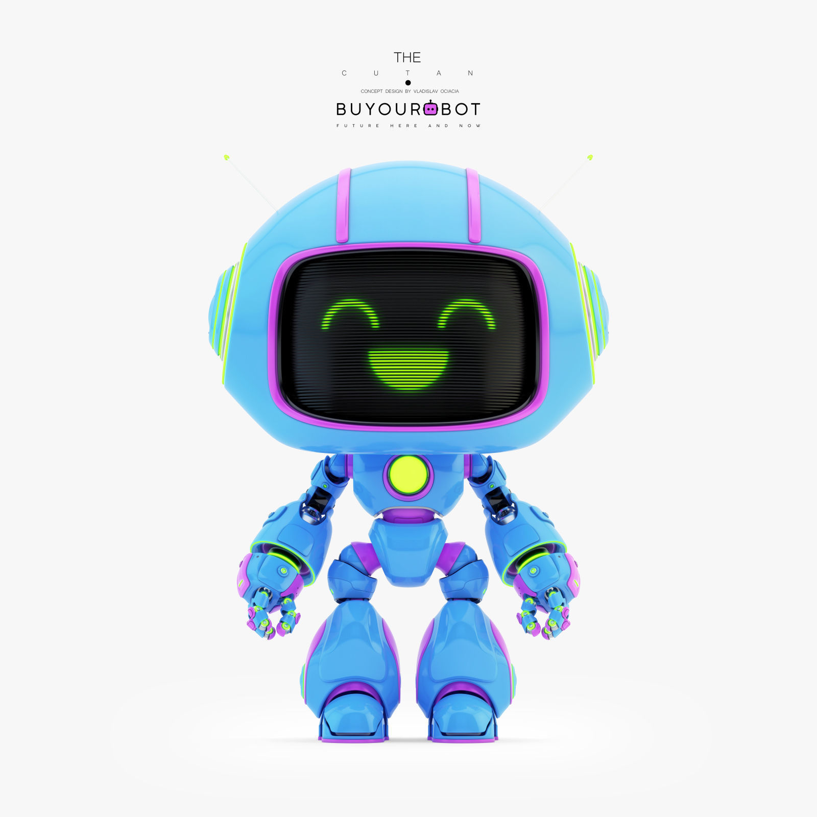 CUTE ROBOT XII 3D model_3