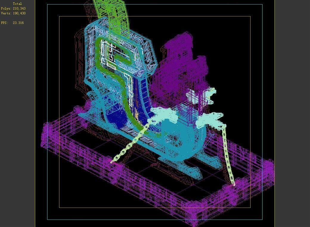 Tang Sky City - Bronze - Statue 02 3D model_7