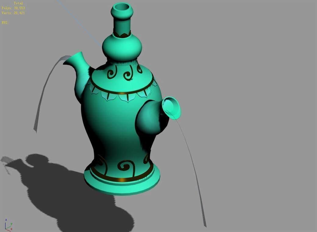 Tang Blacksmith shop - kettle 01 3D model_5