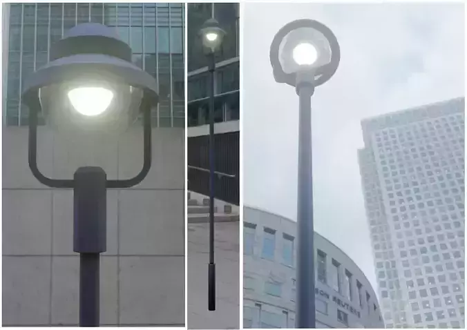 Street Light 5 Low-Poly Version Low-poly 3D model Street Light 5 Low-Poly Version Low-poly 3D model