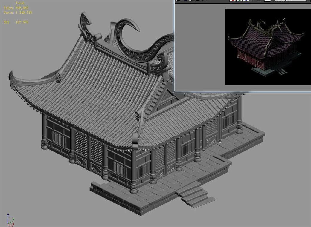 Tang Tongtianhe - Siamese building 01 3D model_6