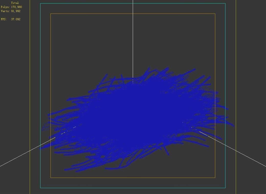 Tang Common objects - firewood stacks 3D model_6