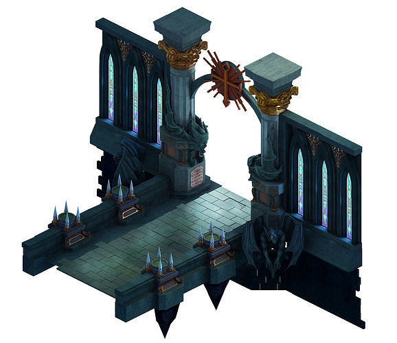 Tang Library - the bookstore exit gate 3D model