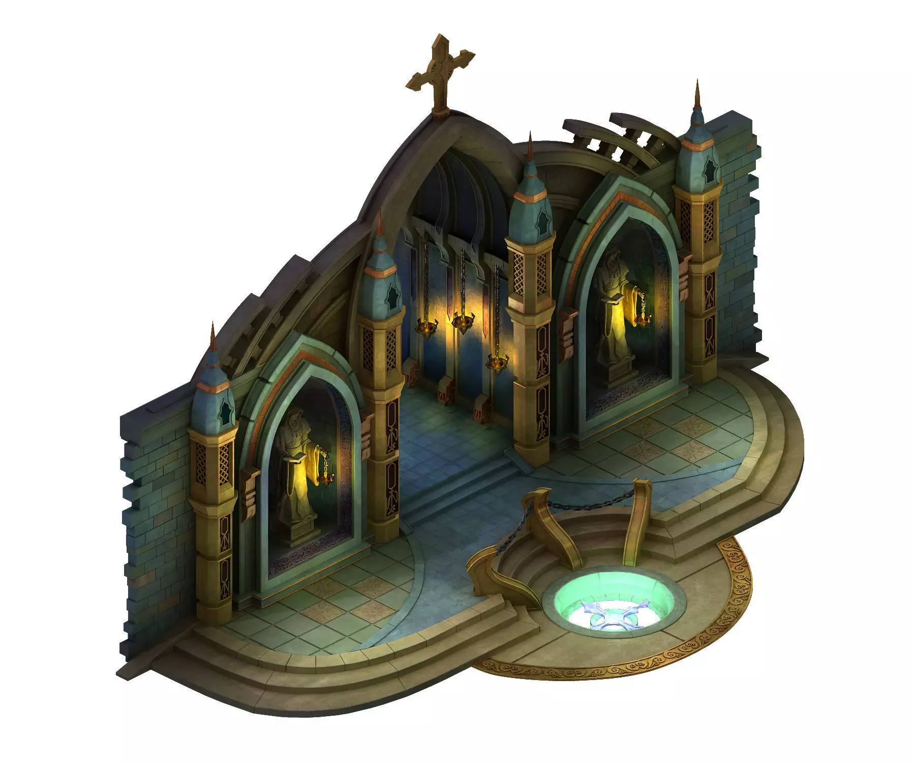 Tang Library - Library Entrance 02 3D model_0