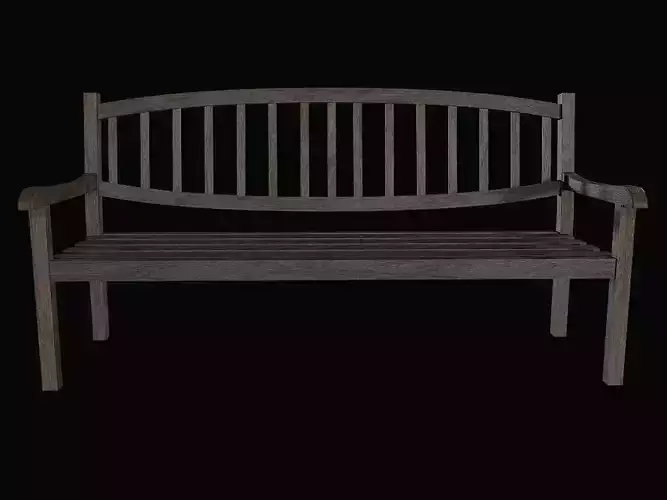 Bench02 wooden bench