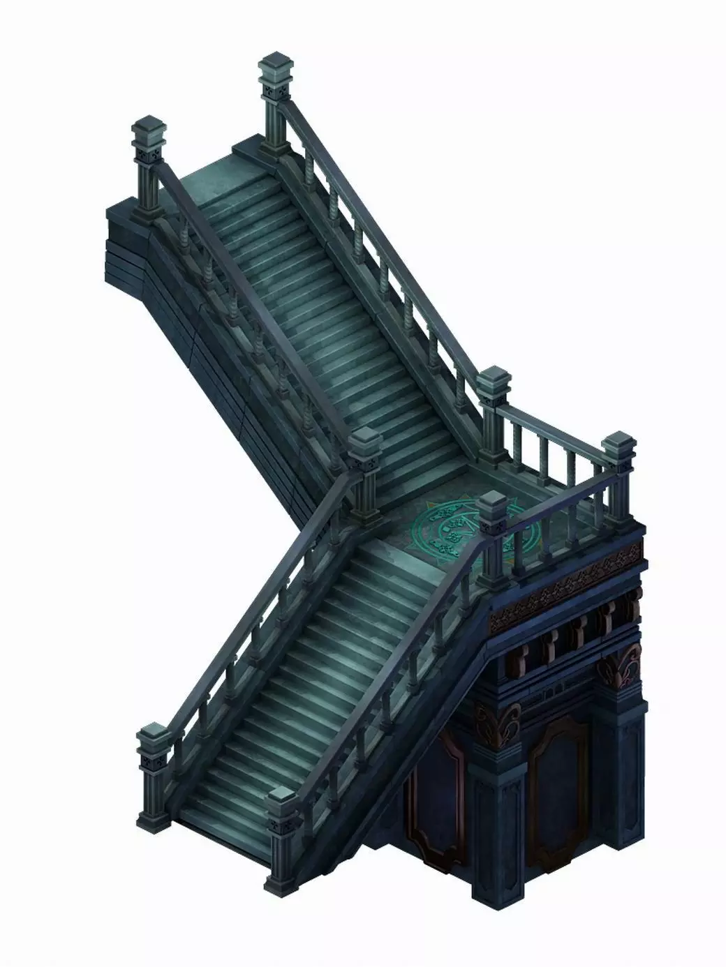 Tang Library - Stairs 03 3D model_0