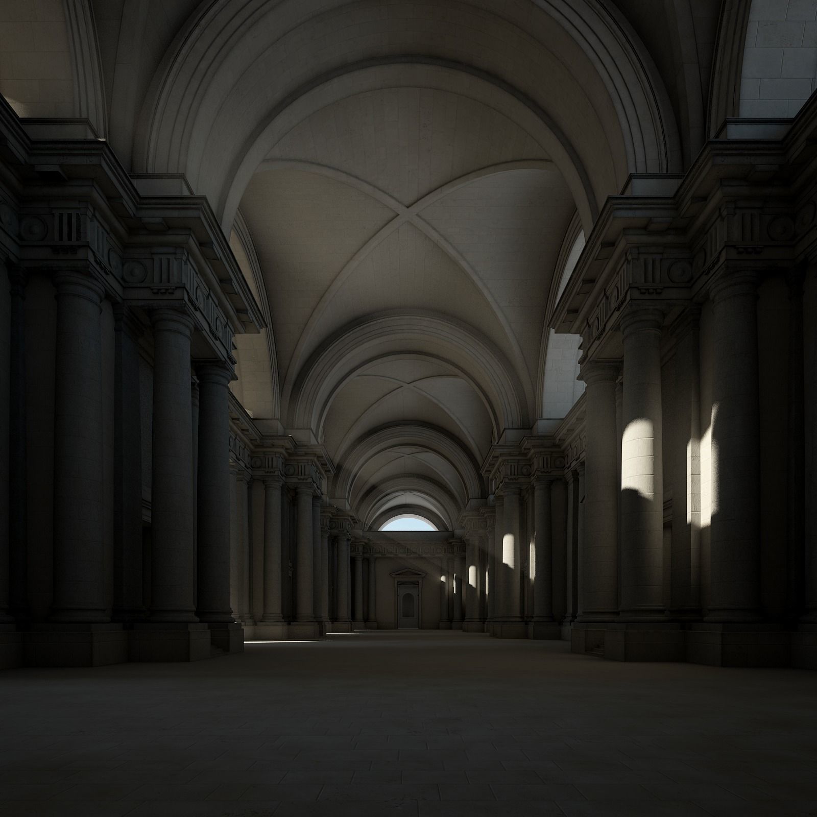 Courtyard of an Ancient Temple I 3D model_16