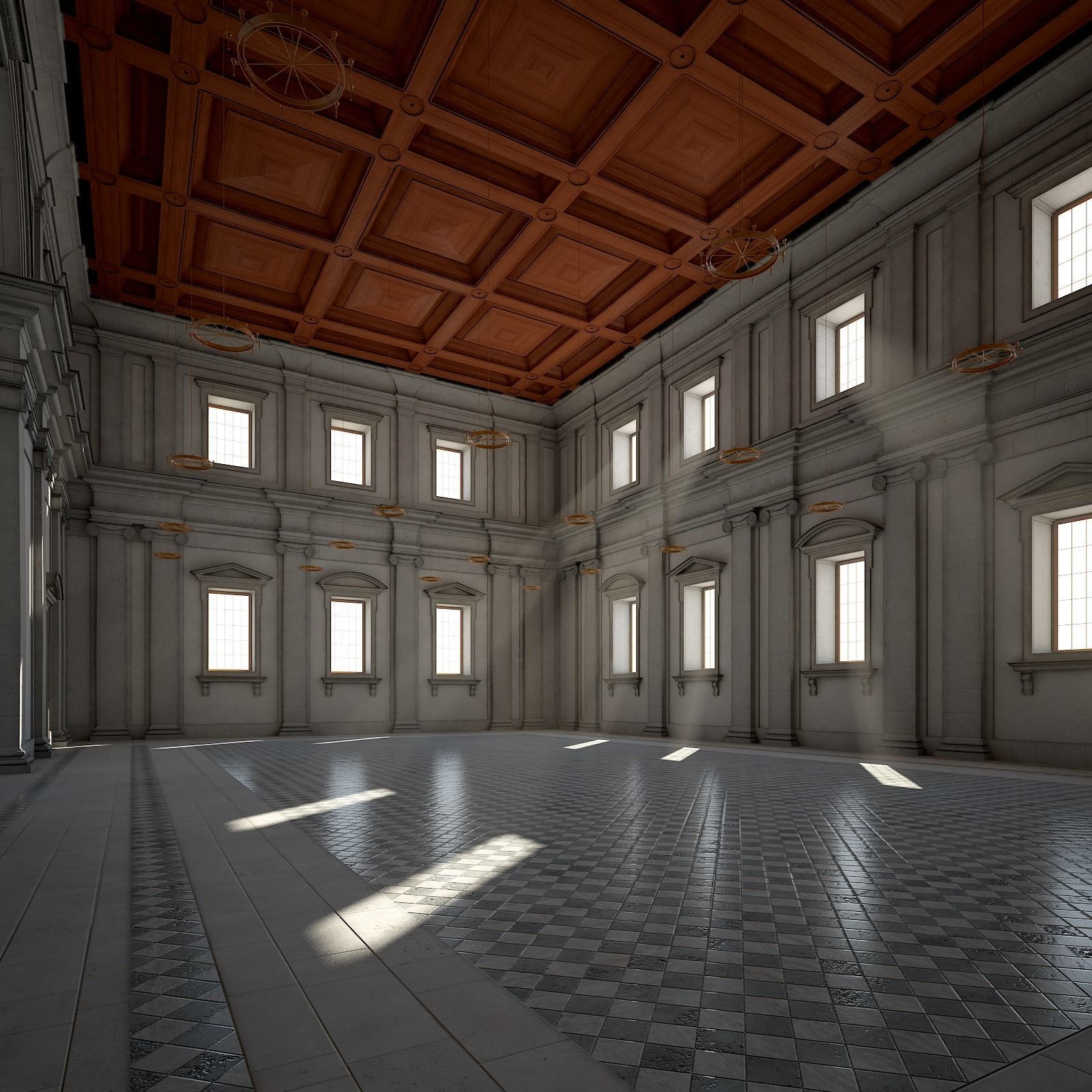 Courtyard of an Ancient Temple I 3D model_18