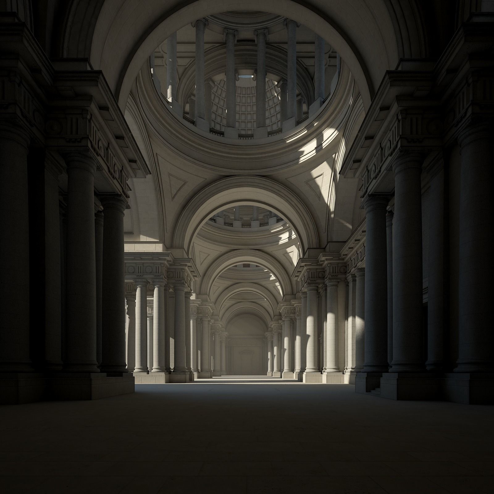 Courtyard of an Ancient Temple I 3D model_15