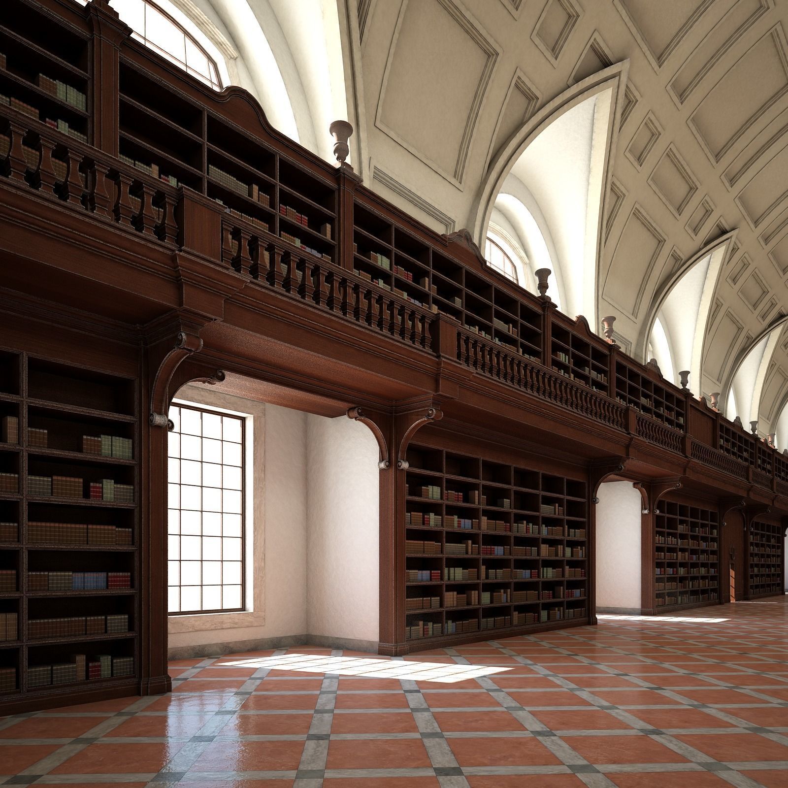 Old Library I 3D model_13
