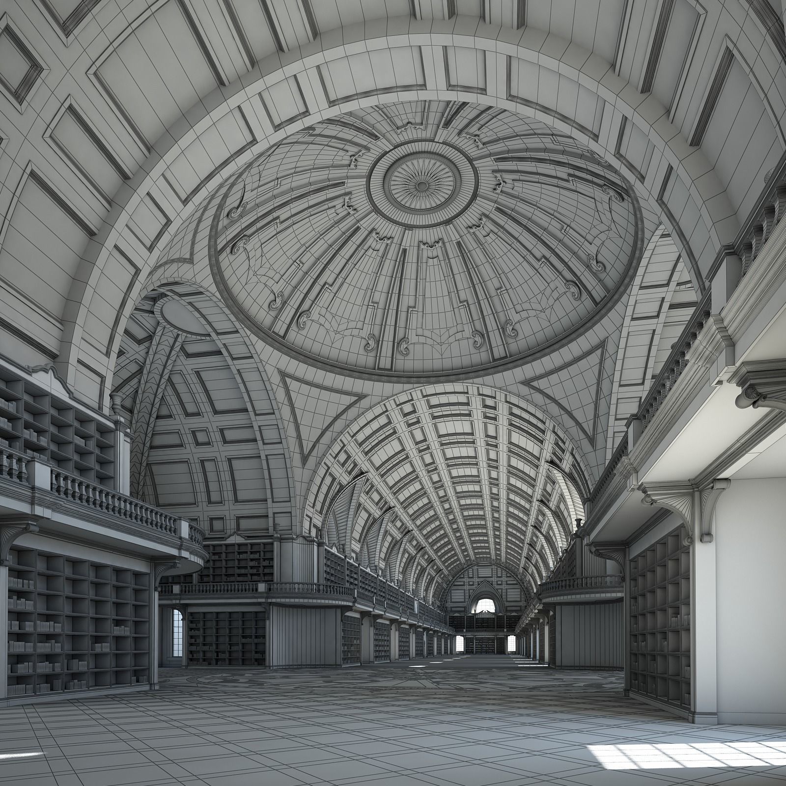 Old Library I 3D model_22