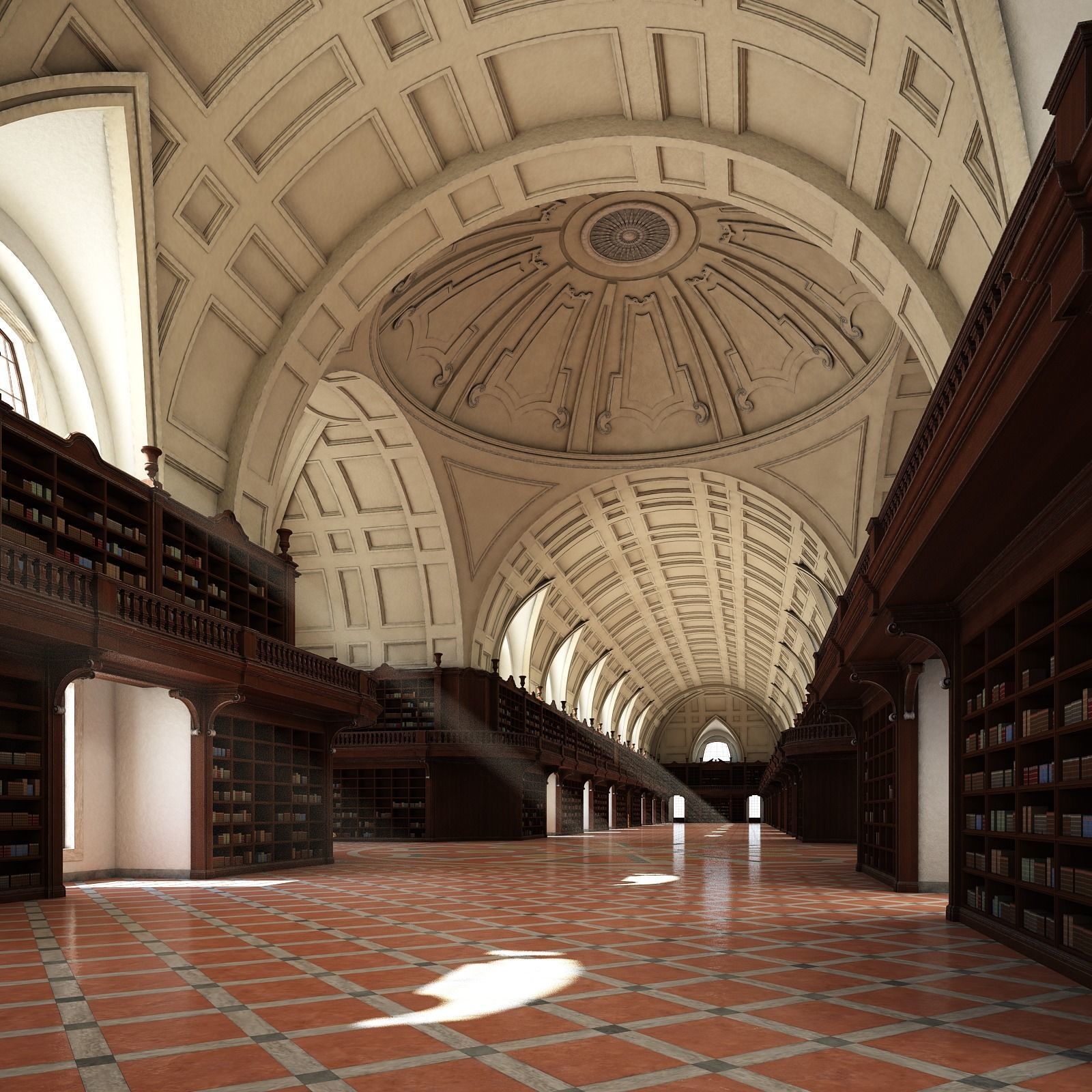 Old Library I 3D model_4