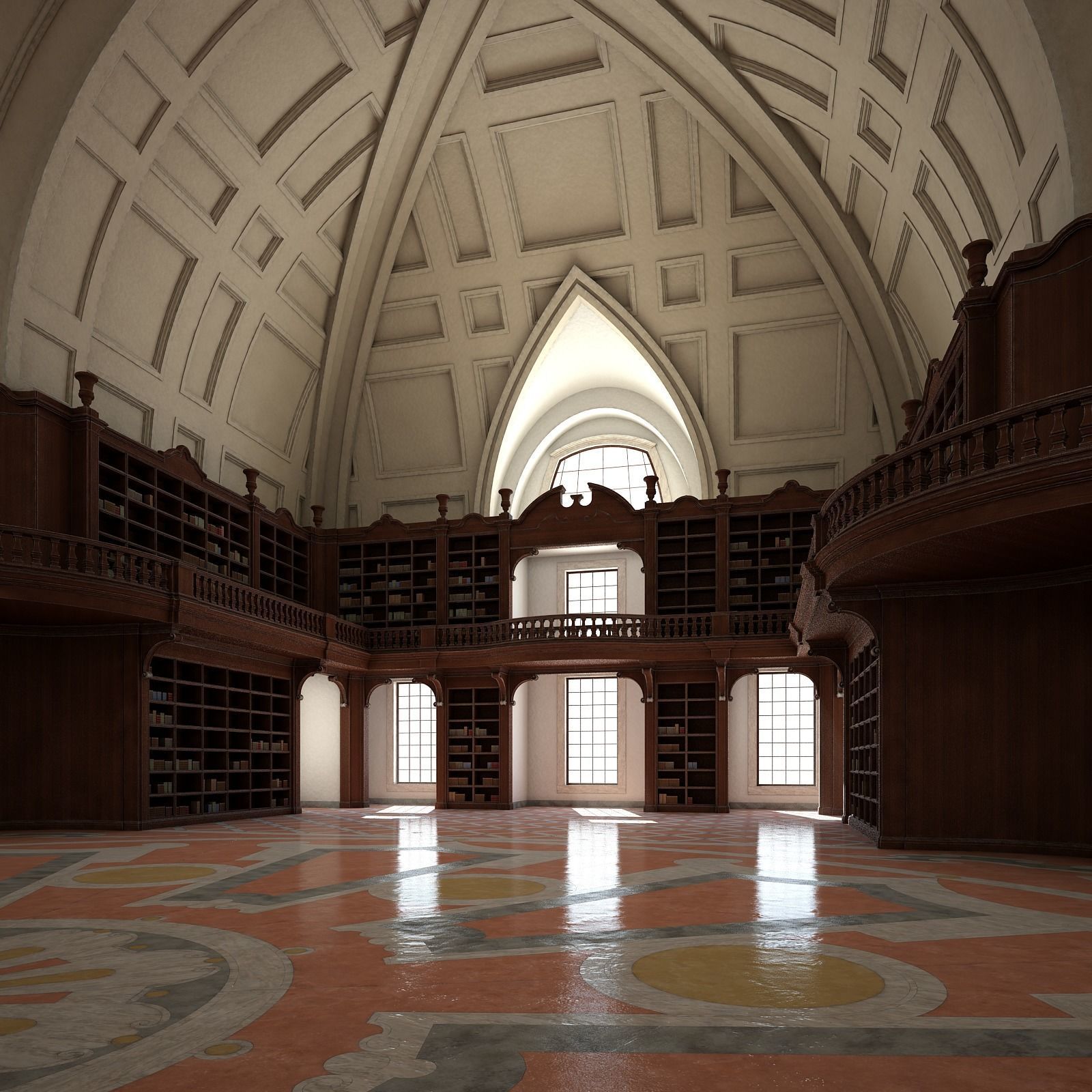 Old Library I 3D model_15