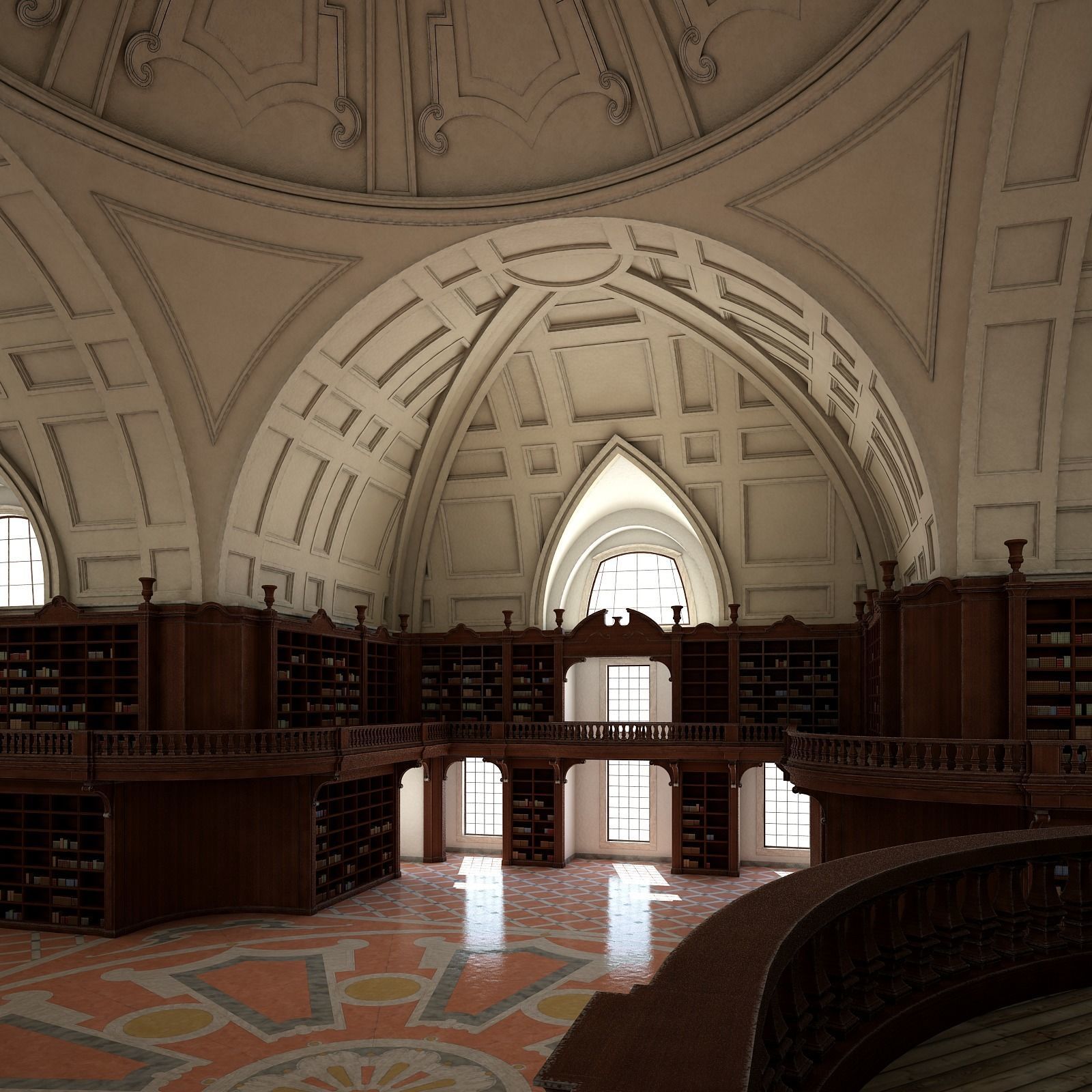 Old Library I 3D model_10