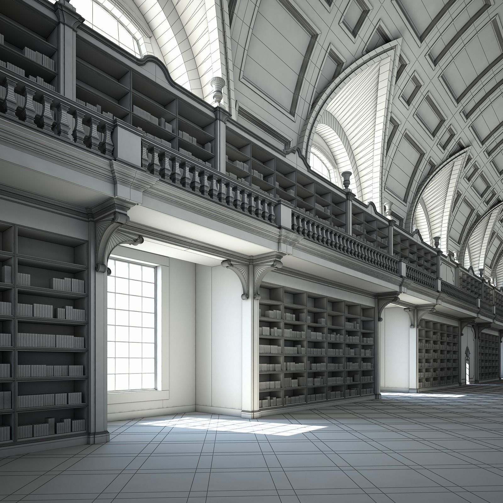 Old Library I 3D model_27