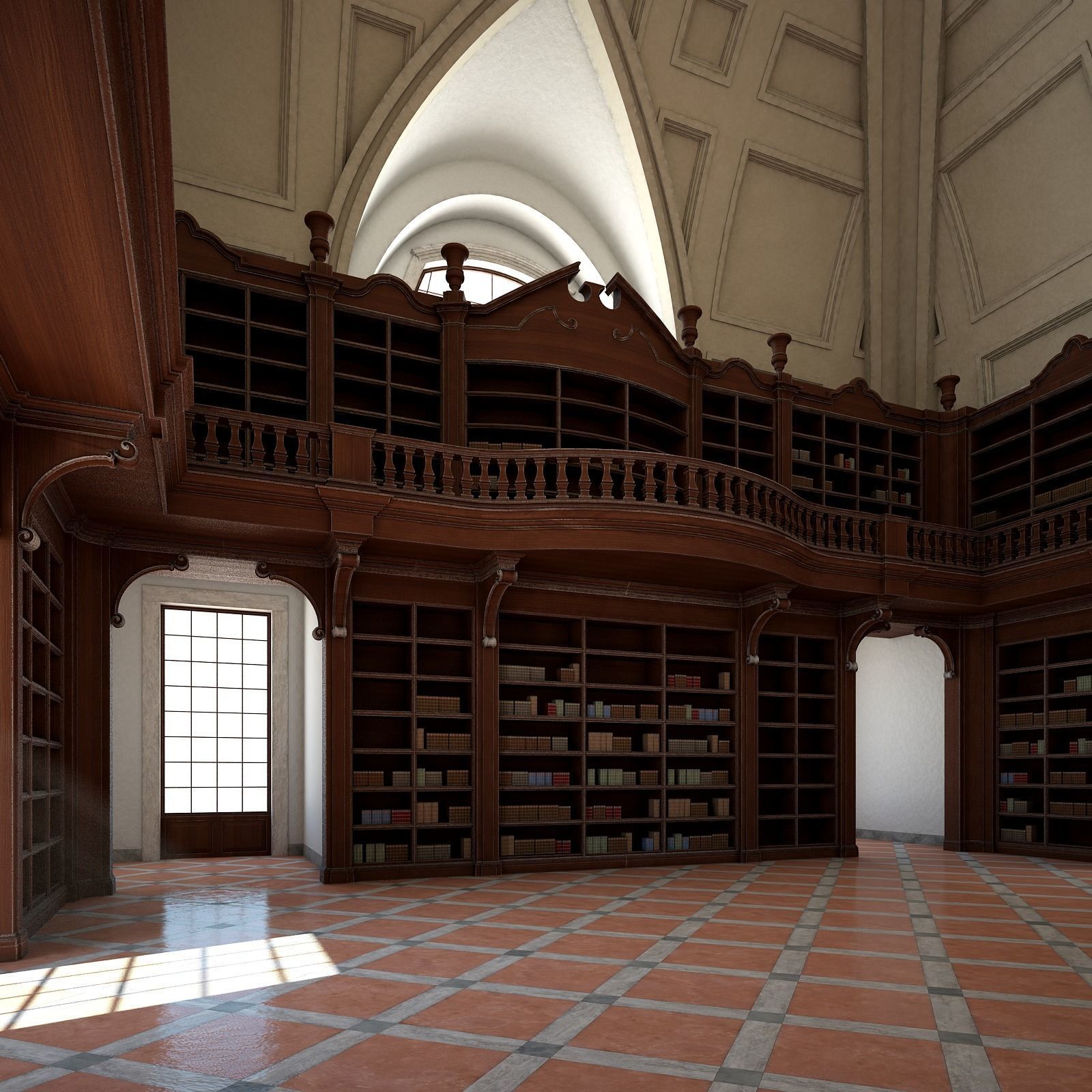 Old Library I 3D model_17
