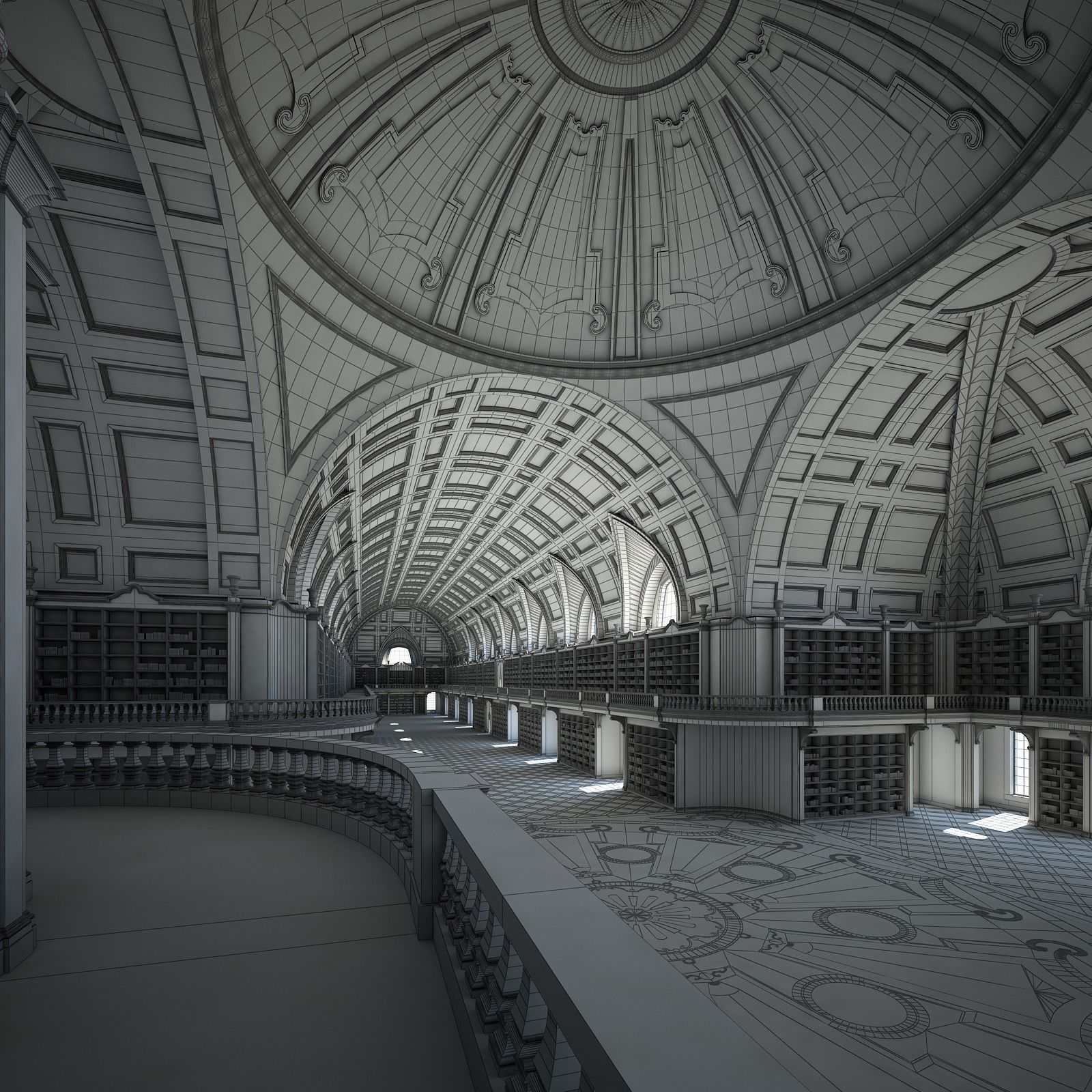 Old Library I 3D model_23
