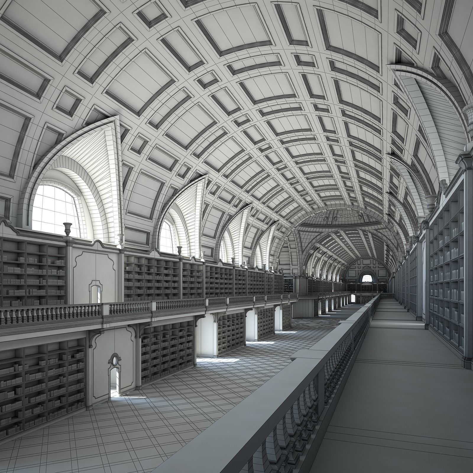 Old Library I 3D model_21