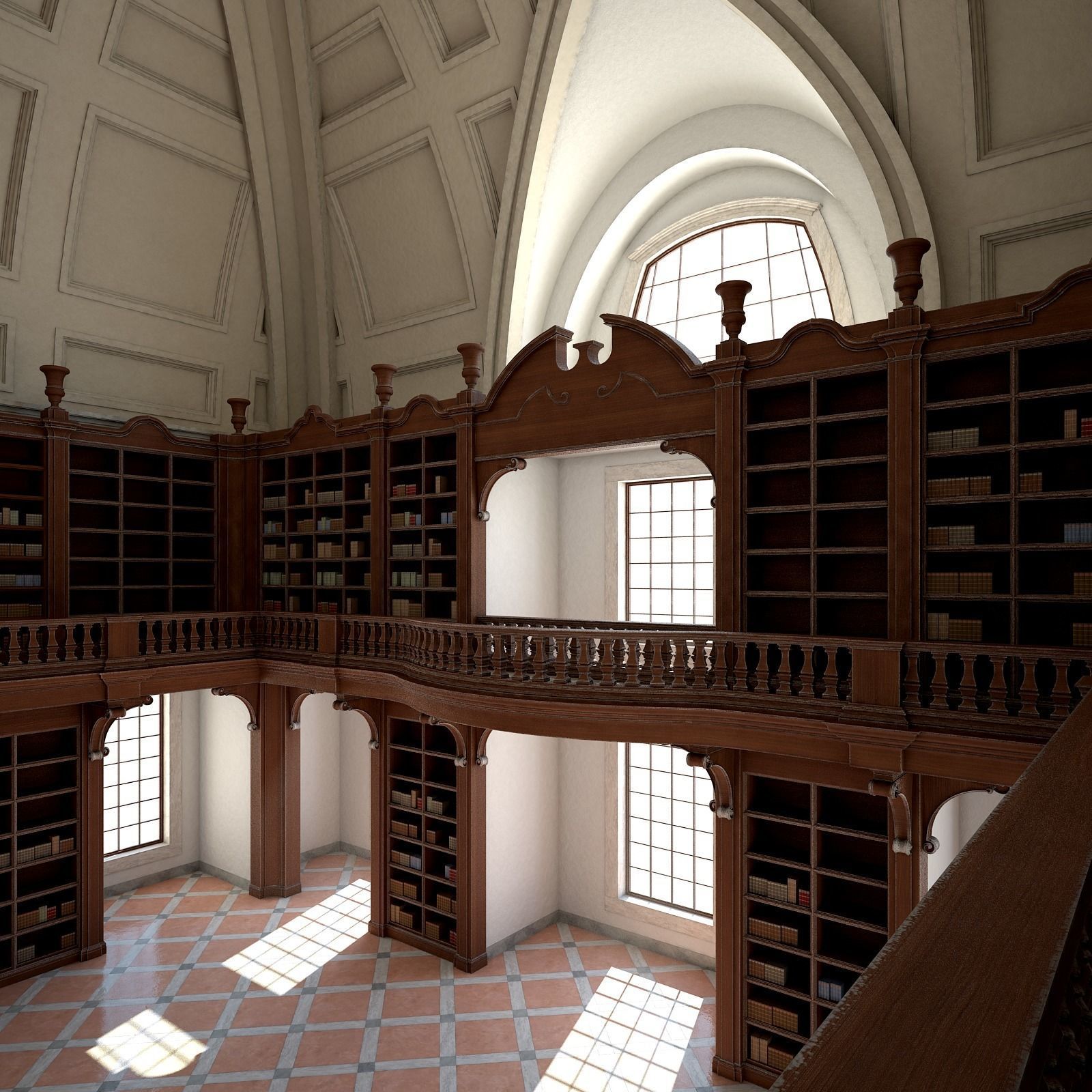 Old Library I 3D model_12