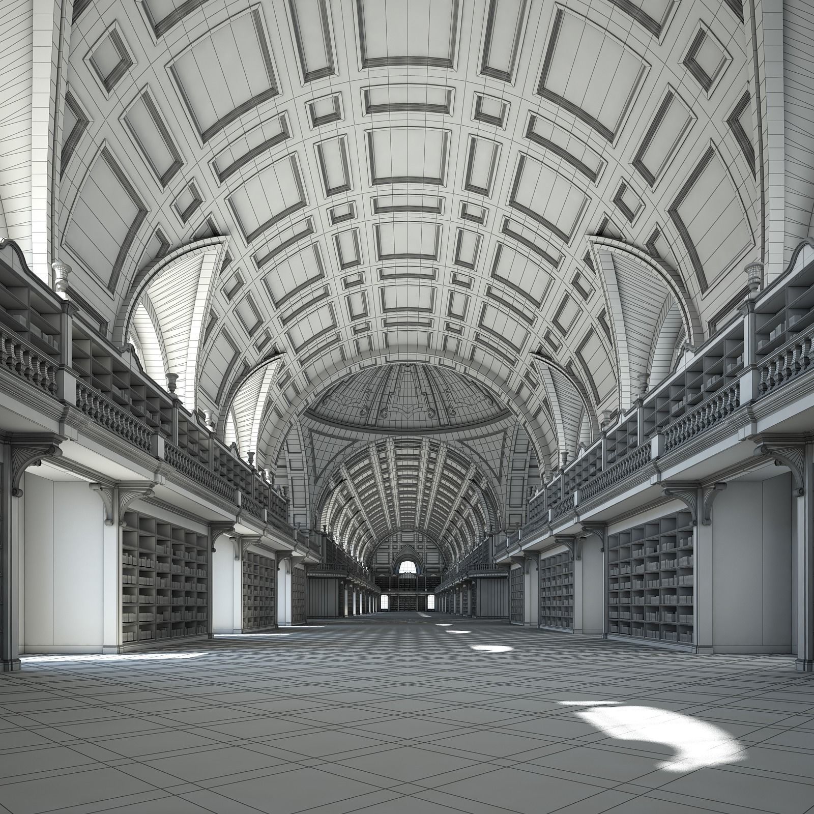 Old Library I 3D model_20