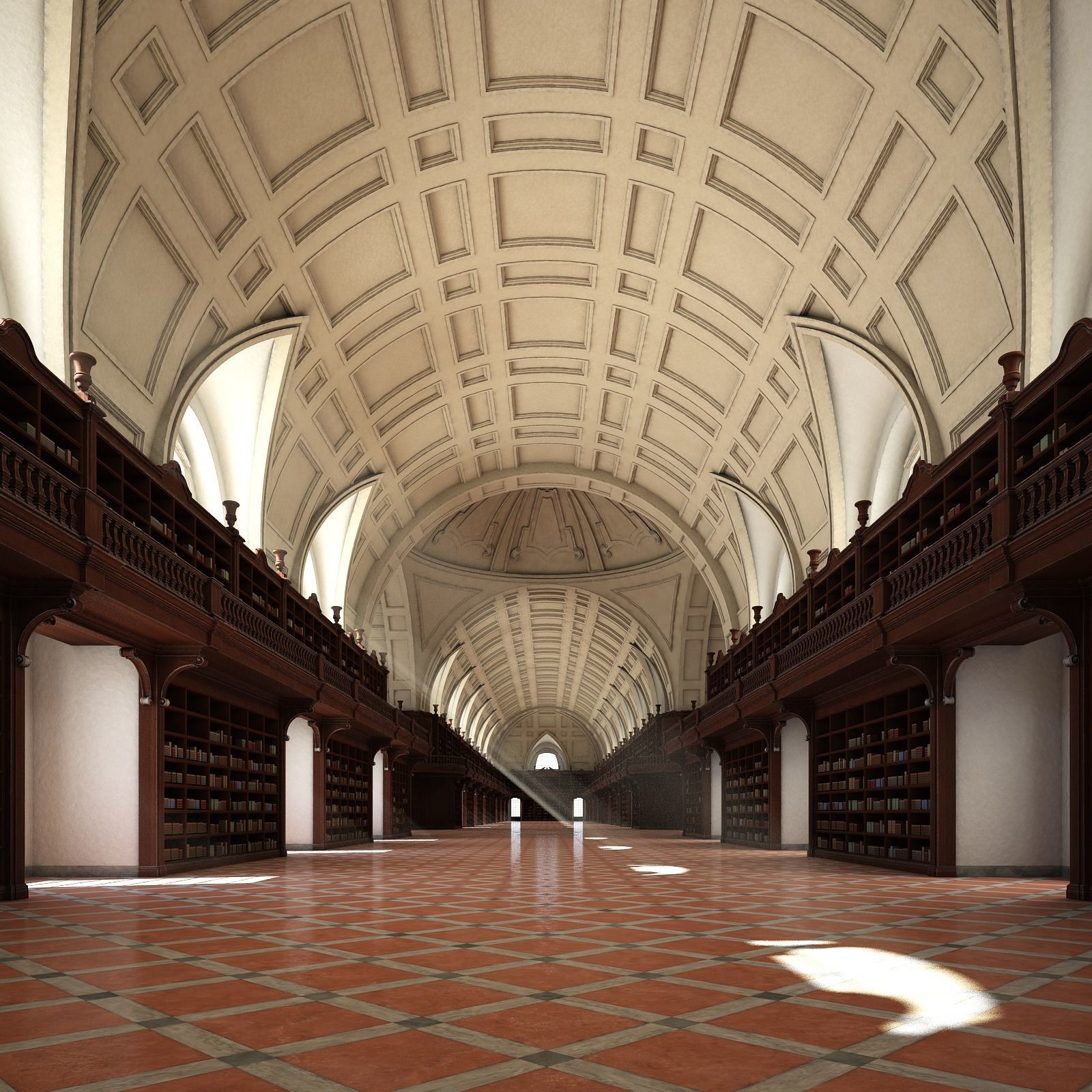 Old Library I 3D model_6