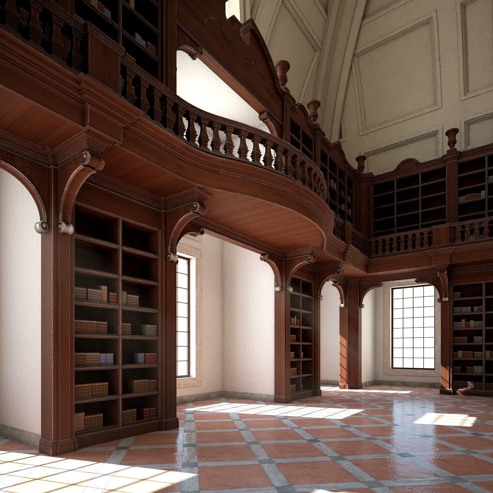 Old Library I 3D model_16