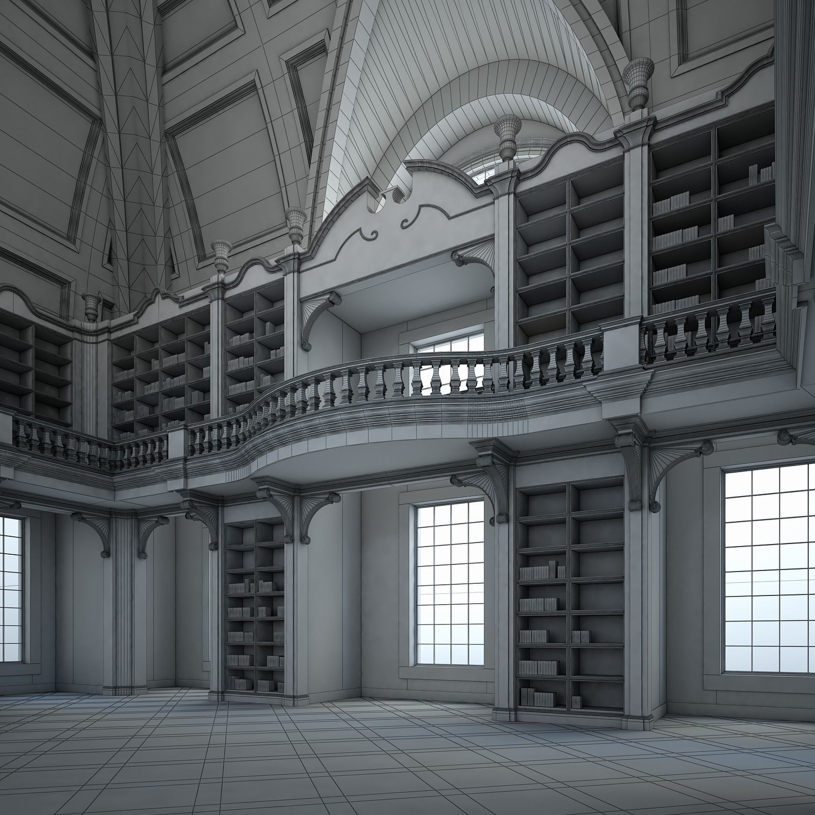 Old Library I 3D model_25