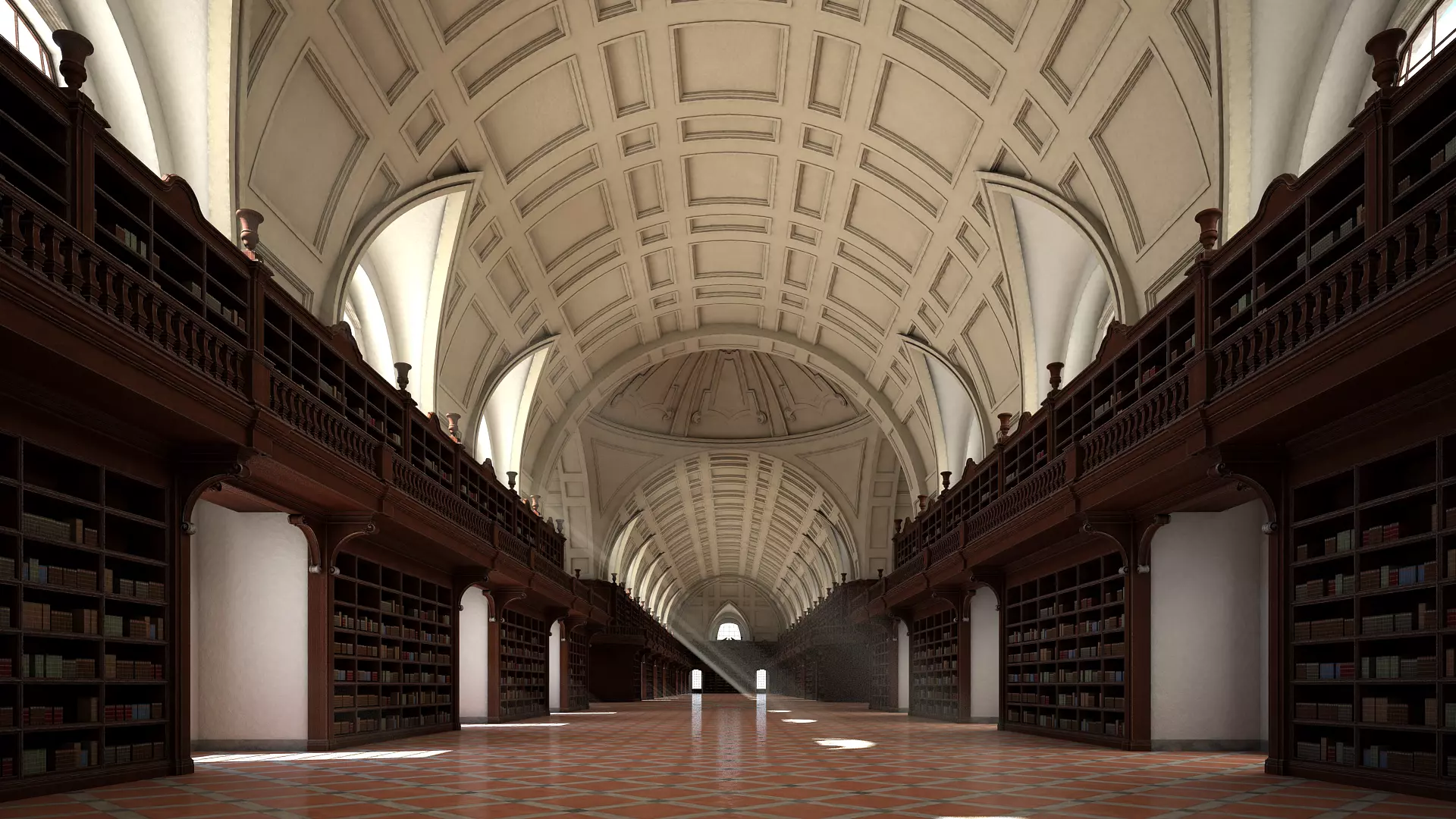 Old Library I 3D model_0