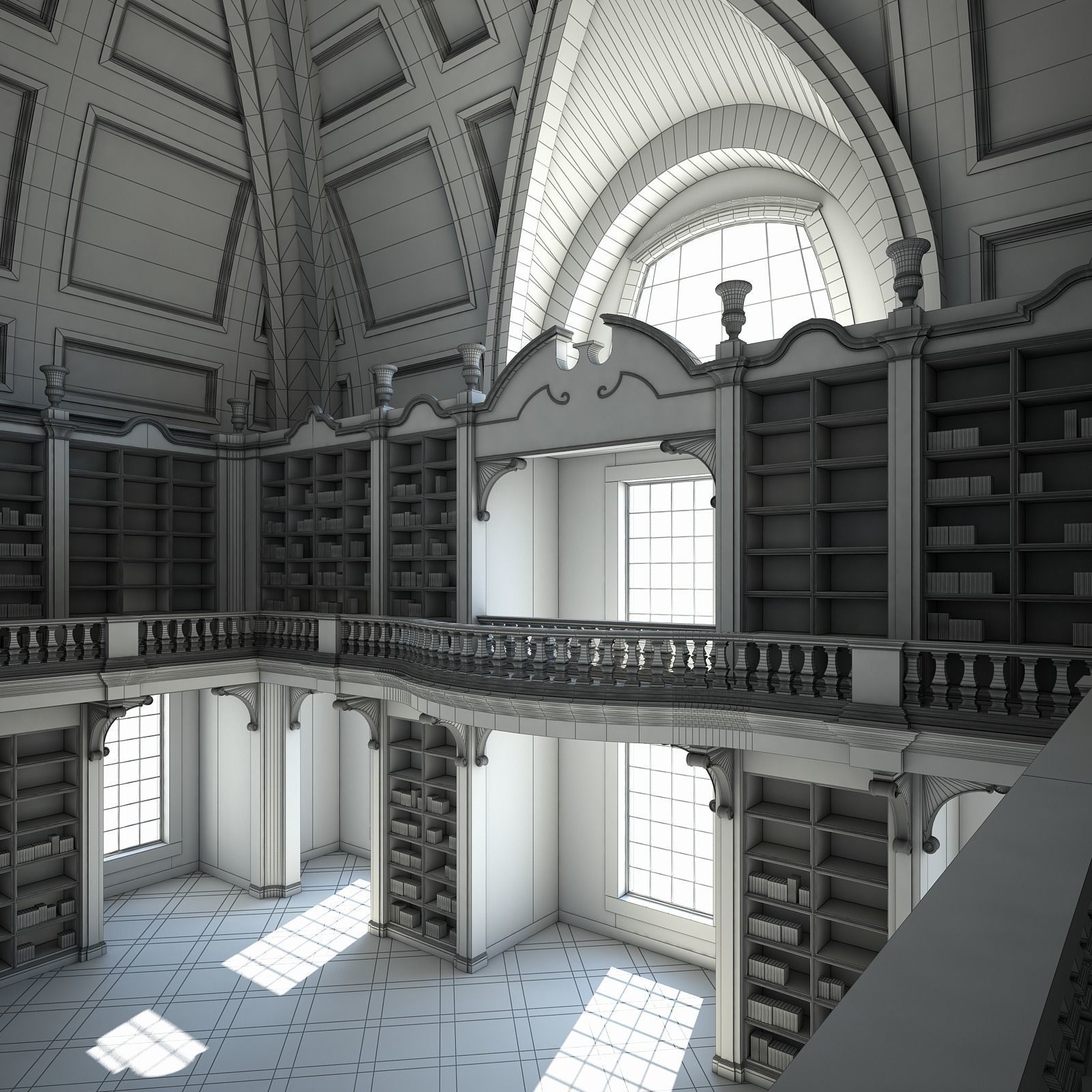 Old Library I 3D model_26