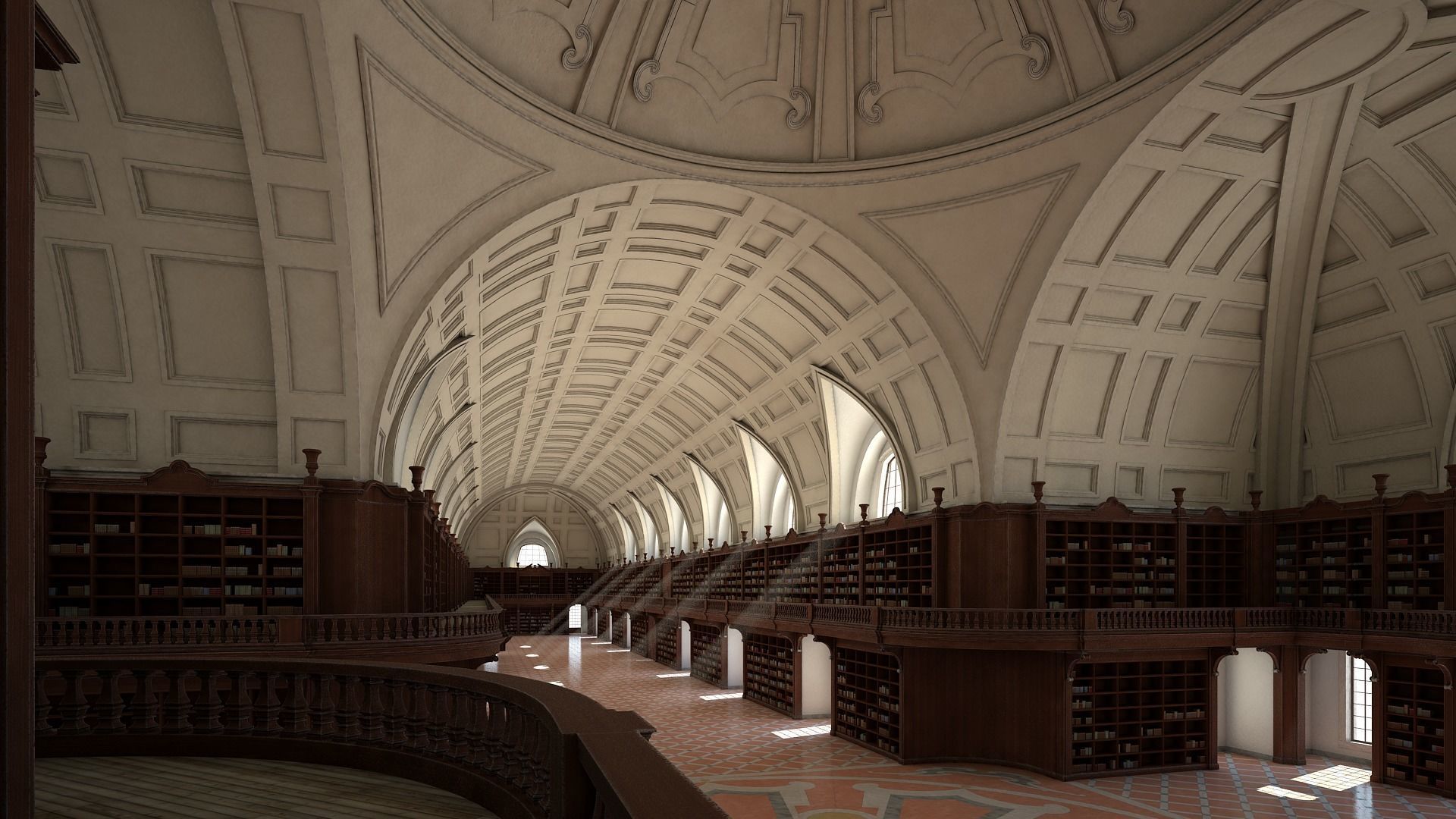 Old Library I 3D model_9
