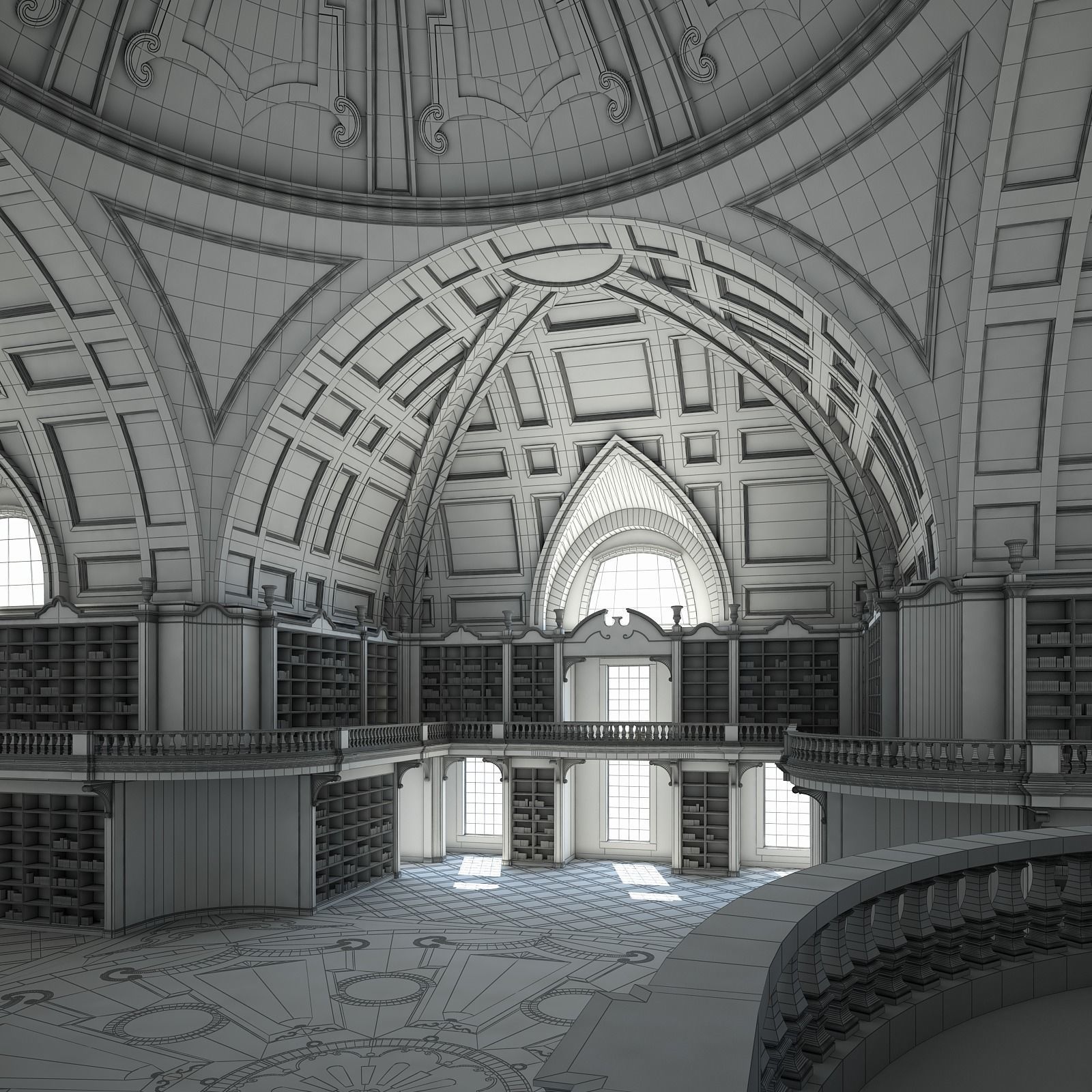 Old Library I 3D model_24