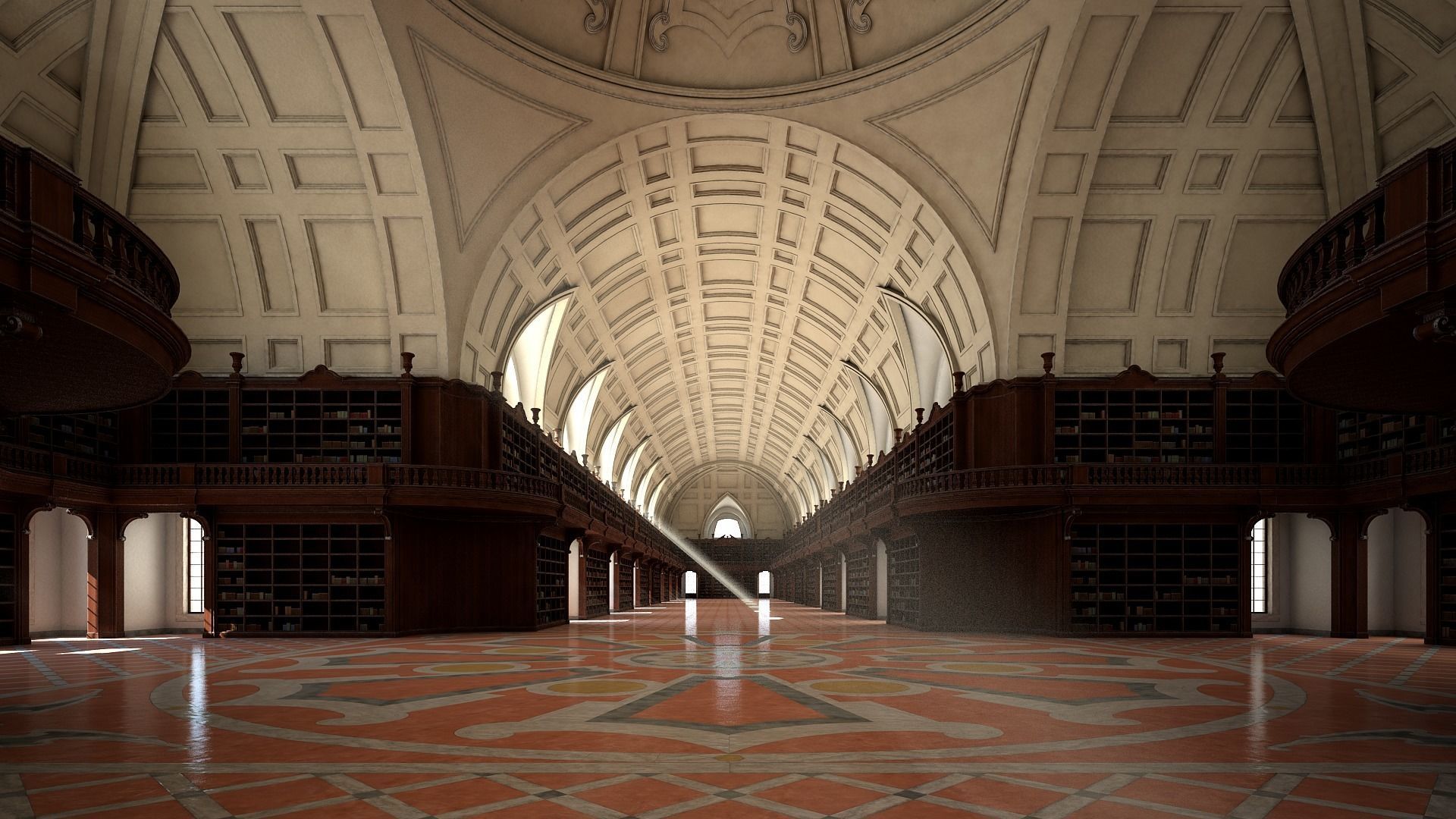 Old Library I 3D model_2