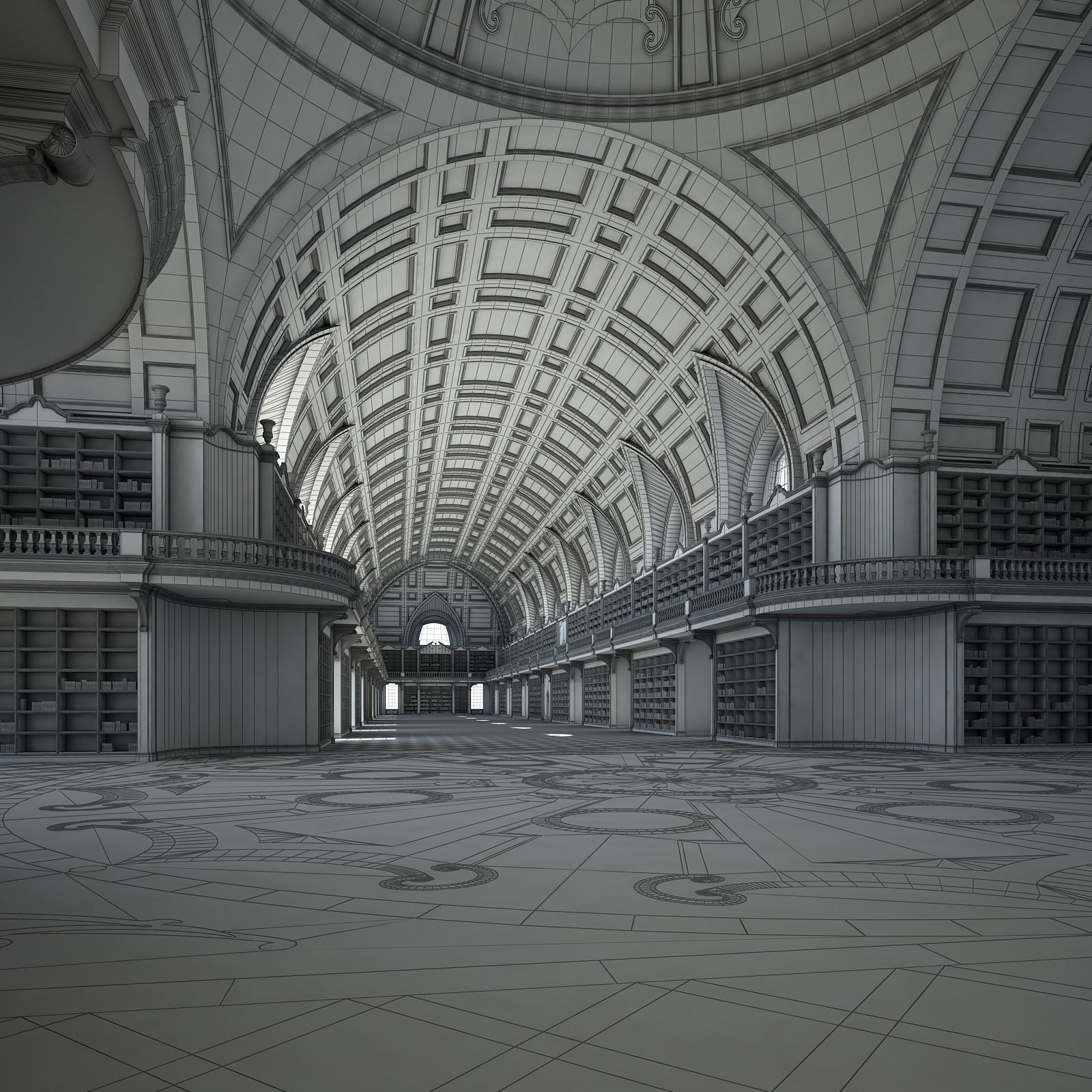 Old Library I 3D model_19