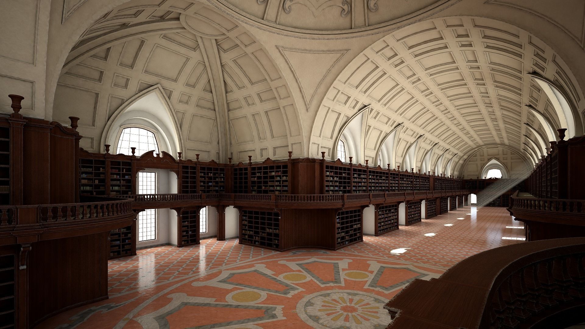 Old Library I 3D model_3