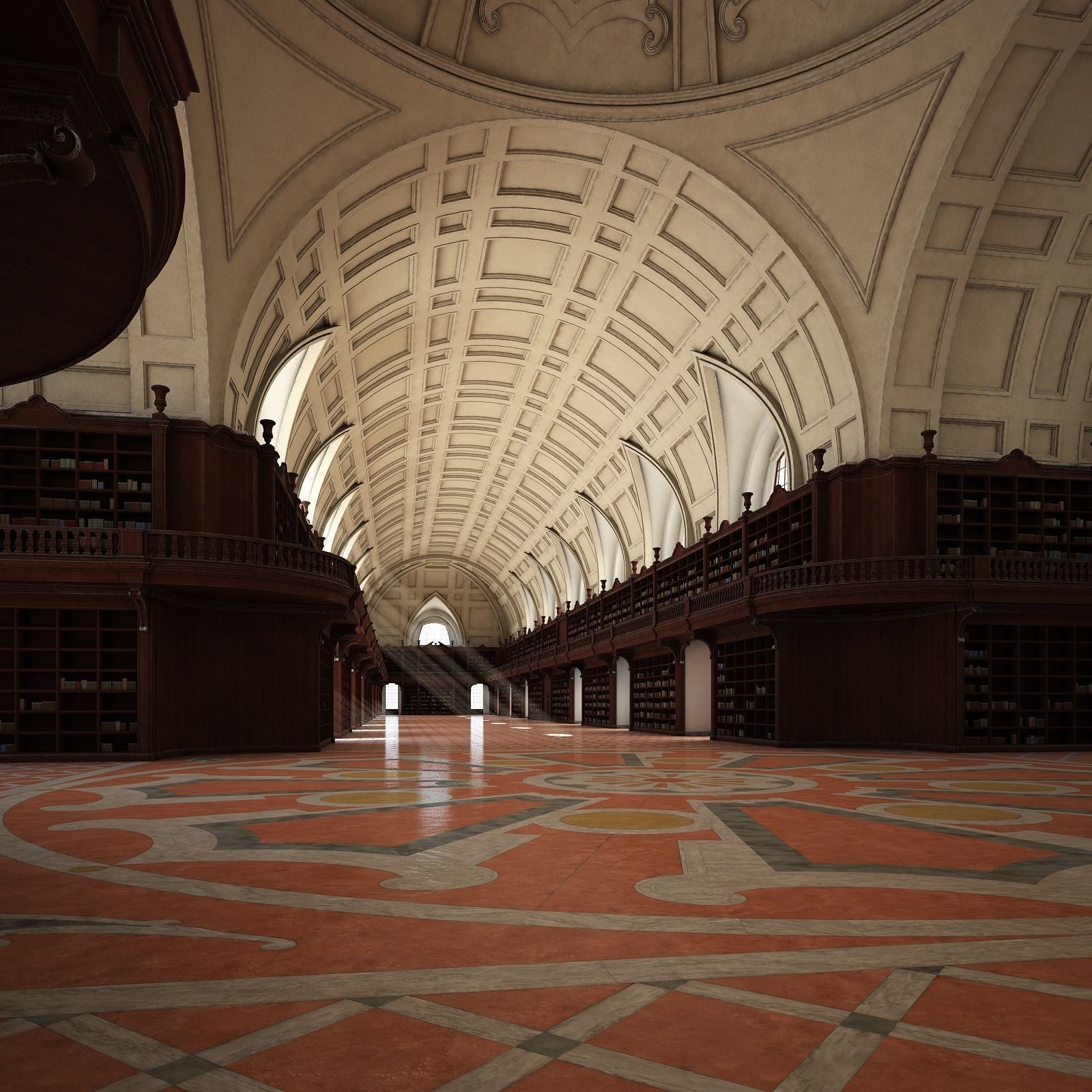 Old Library I 3D model_5