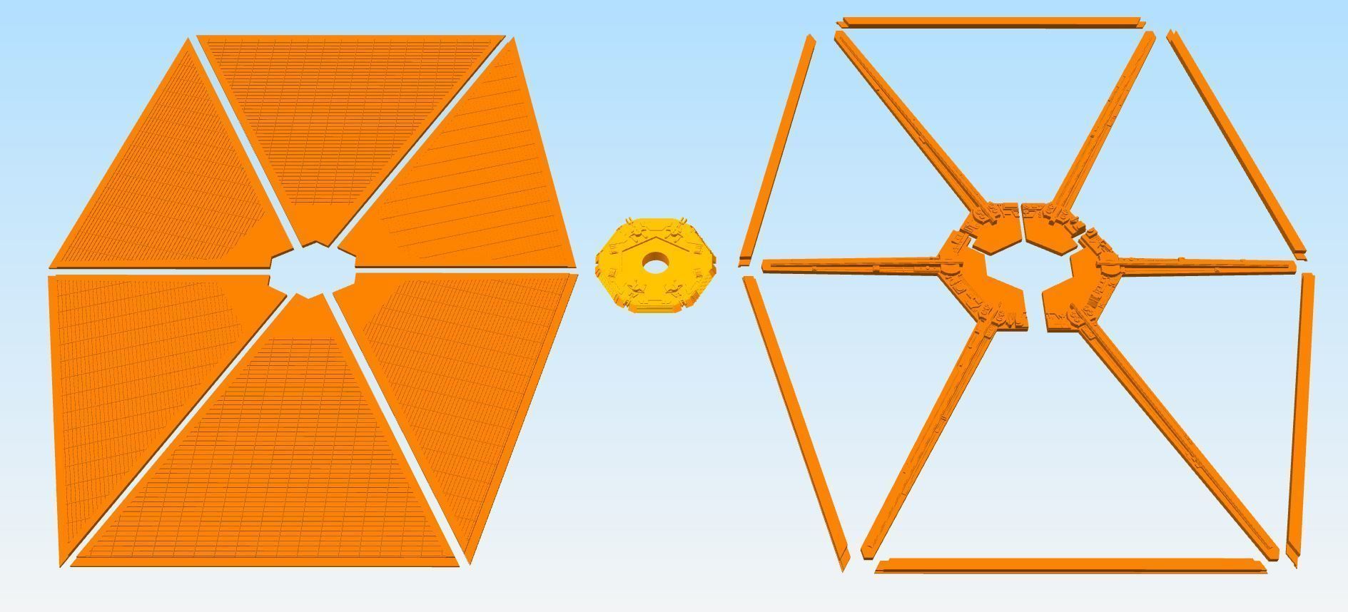 Starwars Tie Fighter 3D print model_6